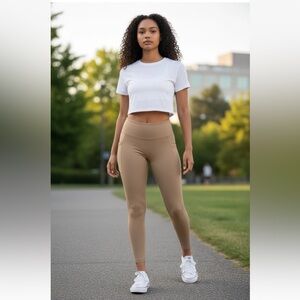 Woobilly Women’s Leggings Brown Size M